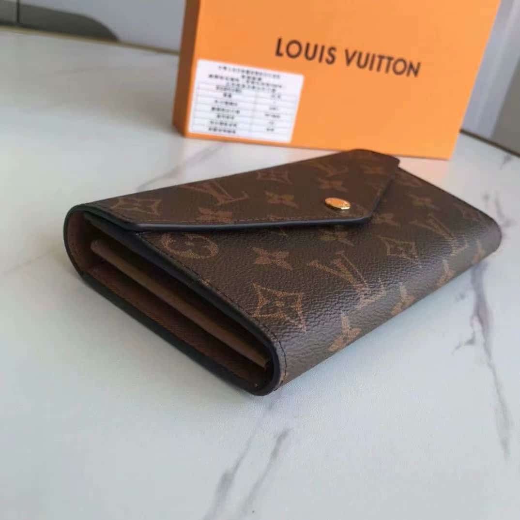 LOUIS VUITTON SARAH WALLET MONOGRAM CANVAS BROWN 19CM M60531 - Image 4