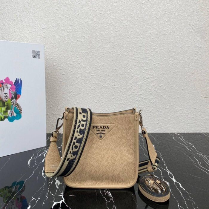Alternative view of PRADA LEATHER MINI SHOULDER BAG SAND 1BH1912DKVF02YPV3OO