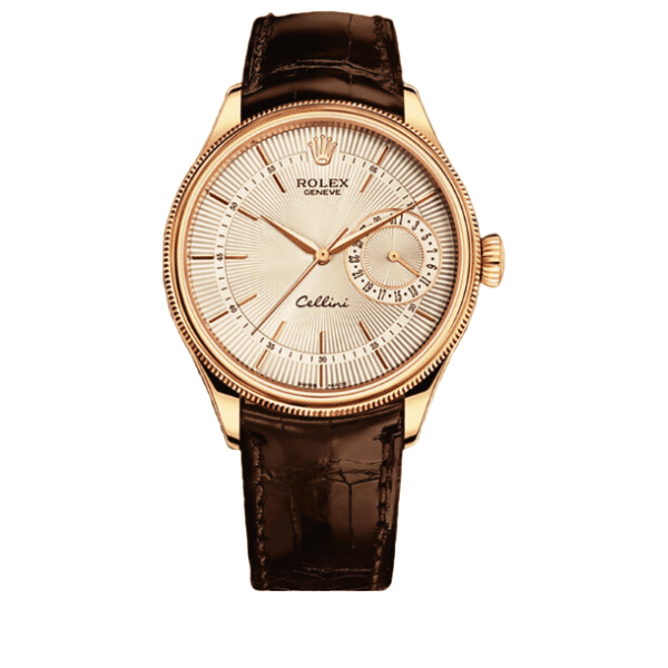 ROLEX CELLINI DATE WHITE DIAL AND EVEROSE GOLD 39MM 50515 0011