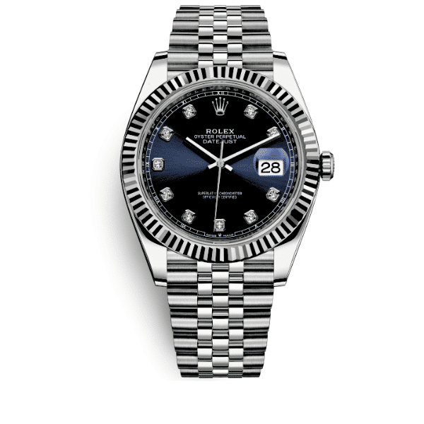 ROLEX DATEJUST BLACK WATCH 41MM 126333 0012