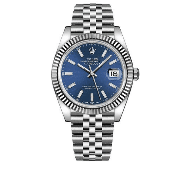 ROLEX DATEJUST JUBILEE CHAMPAGNE NAVY BLUE 36MM 126334 0002