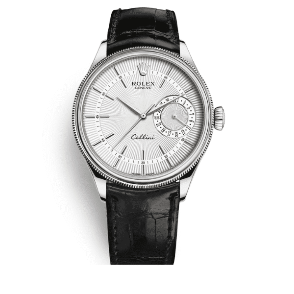 ROLEX CELLINI DATE WHITE DIAL AND SILVER 39MM 50519 0006