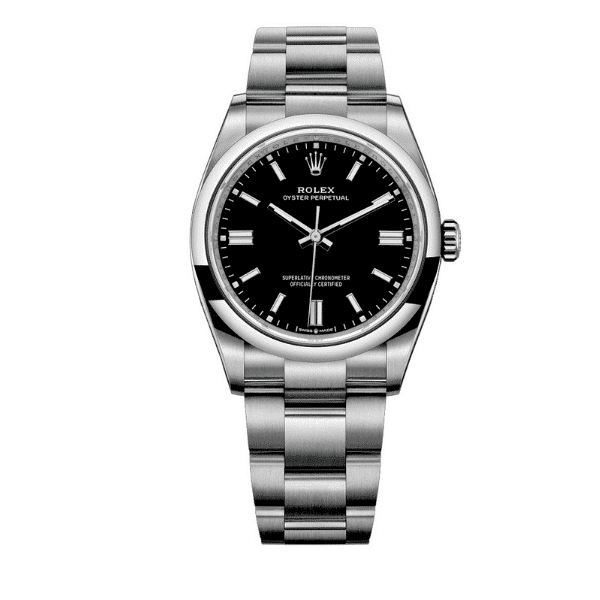 ROLEX OYSTER PERPETUAL WATCH 41MM BLACK DIAL 124300 0002