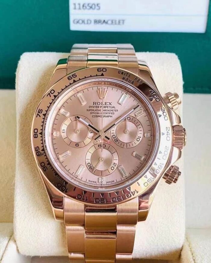 Alternative view of ROLEX COSMOGRAPH DAYTONA EVEROSE GOLD DAIL 40MM 116505 0012