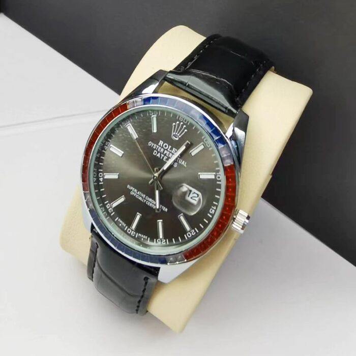 Alternative view of ROLEX OYSTER PERPETUAL DATEJUS BLACK DIAL RUBY AROUND 40MM