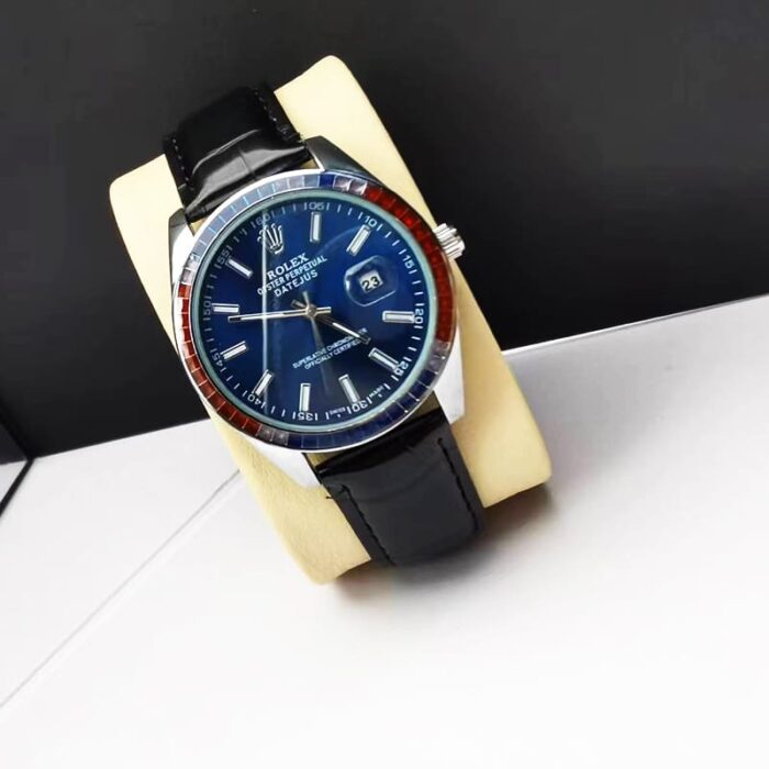 Alternative view of ROLEX OYSTER PERPETUAL DATEJUS NAVY BLUE DIAL RUBY AROUND 40MM