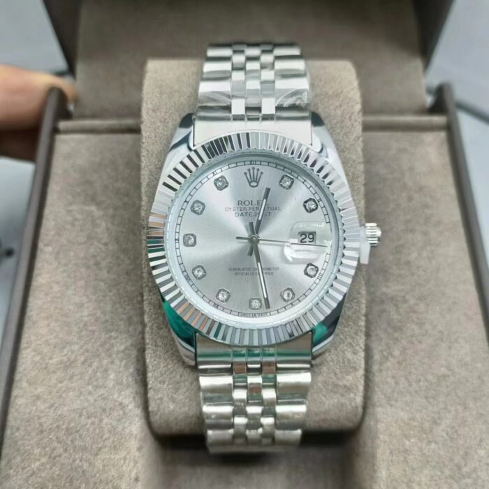 Alternative view of ROLEX DATEJUST SILVER WATCH 41MM 126333 0012