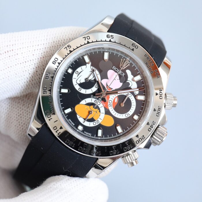 Alternative view of ROLEX COSMOGRAPH DAYTONA MICKEY MOUSE BLACK DIAL 40MM 116519LN 0027