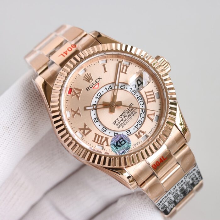 Alternative view of ROLEX OYSTER PERPETUAL WATCH 42MM EVEROSE GOLD 326935