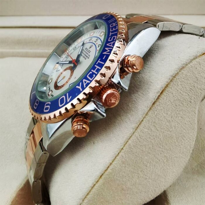 Alternative view of ROLEX OYSTER YACHT MASTER II 44MM WITH GOLD AND SILVER STRAP 116681