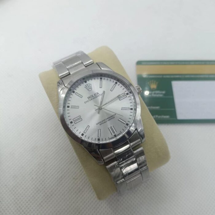 Alternative view of ROLEX OYSTER PERPETUAL WATCH 41MM SILVER DIAL 124300 0006