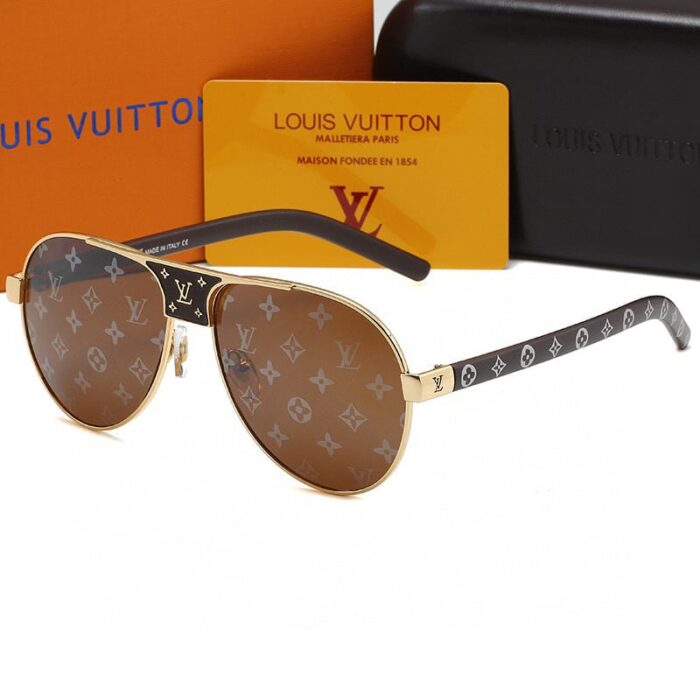 Alternative view of LOUIS VUITTON LOGO EMstrongROIDERED strongROWN MONOGRAM SUNGLASSES