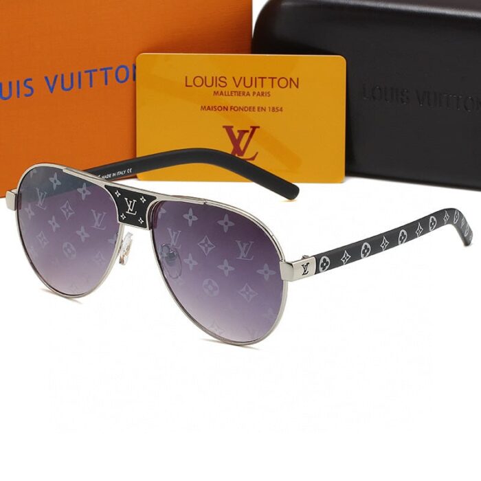 Alternative view of LOUIS VUITTON LOGO EMstrongROIDERED PURPLE MONOGRAM SUNGLASSES
