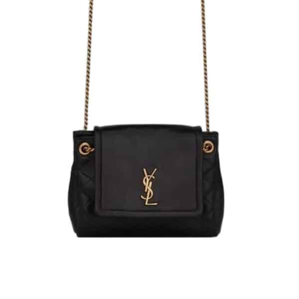 SAINT LAURENT MINI NOLITA IN BLACK 18CM 6727381EL071000