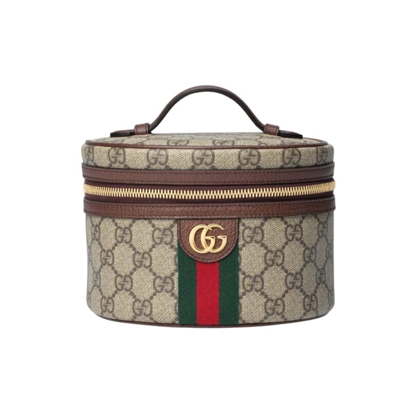GUCCI BEIGE GG SUPREME OPHIDIA COSMETIC CASE 21CM 627463 96IWG 8745