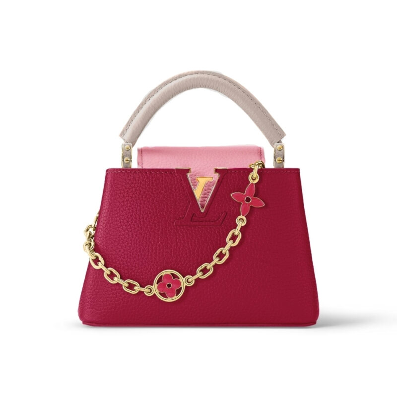 Louis Vuitton Capucines MM Bag Dark Pink 27Cm M20845