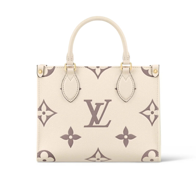 LOUIS VUITTON ONTHEGO PM MONOGRAM EMPREINTE CREAM 25CM M45654