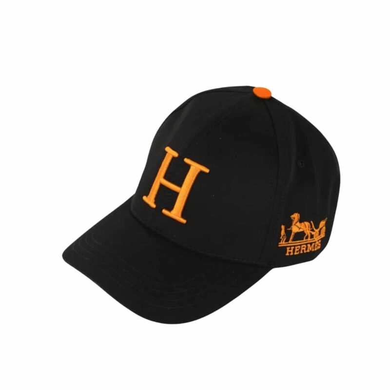 HERMES NEW CARRIAGE BASEBALL CAP BLACK