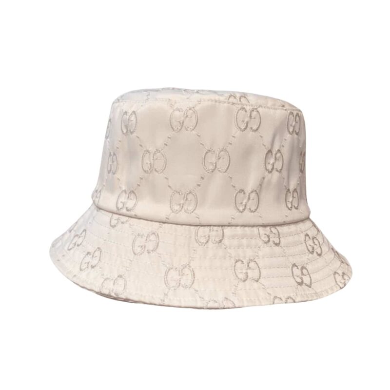 LOUIS VUITTON GG MONOGRAM BUCKET HAT WHITE
