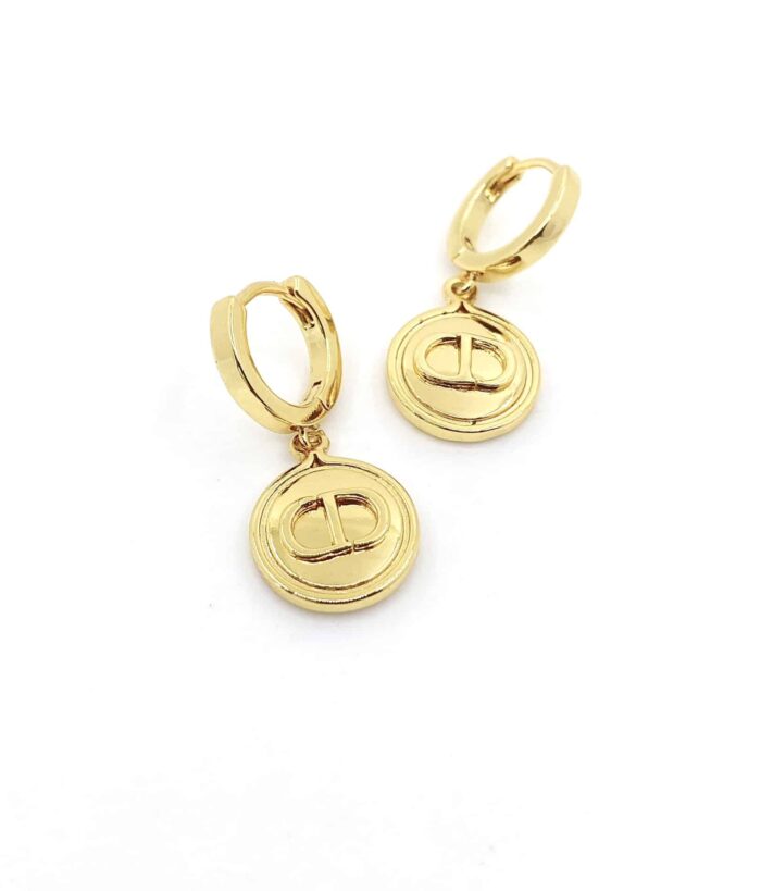 DIOR PETIT CD EARRINGS GOLD E1648PTCMT_D300