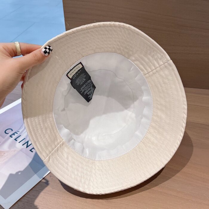 Alternative view of LOUIS VUITTON GG MONOGRAM BUCKET HAT WHITE