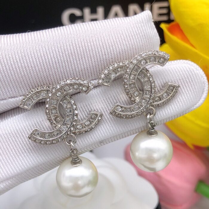 Alternative view of CHANEL CC SILVER EARRINGS
