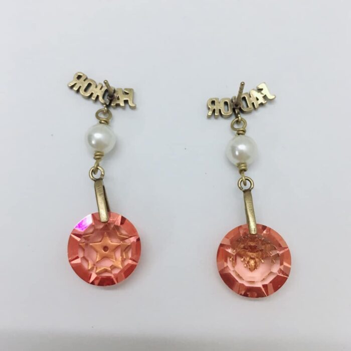 DIOR ROSE EARRINGS