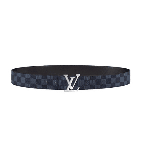 LOUIS VUITTON LV INITIALES REVERSIBLE BELT NAVY 40CM