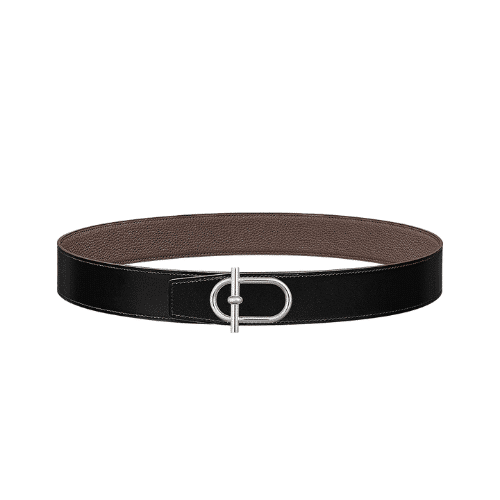 HERMES REVERSIBLE LEATHER BELT BROWN 38MM