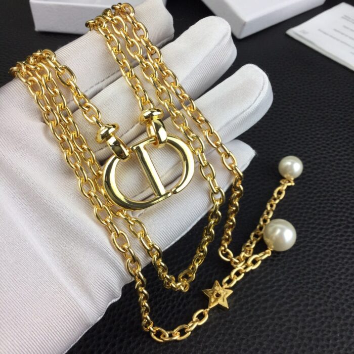 Alternative view of DIOR GOLD NECKLACE