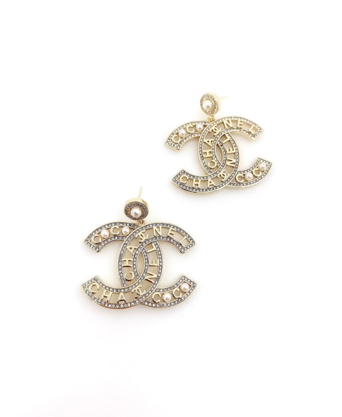 Alternative view of CHANEL CC GOLD EARRINGS