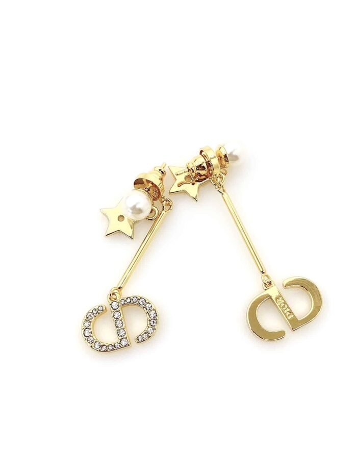 DIOR CD GOLD EARRINGS