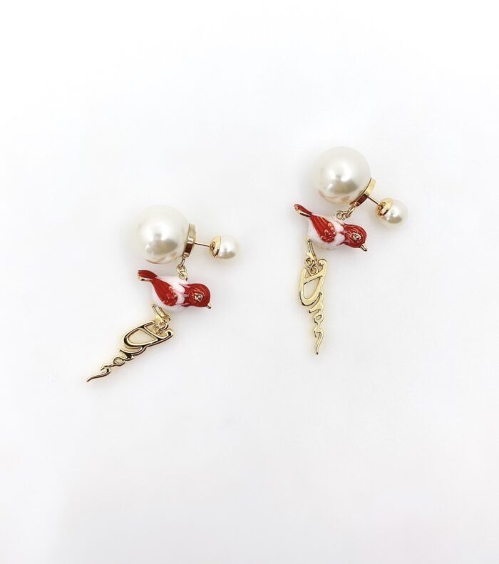 Alternative view of DIOR TRIBALES RED EARRINGS