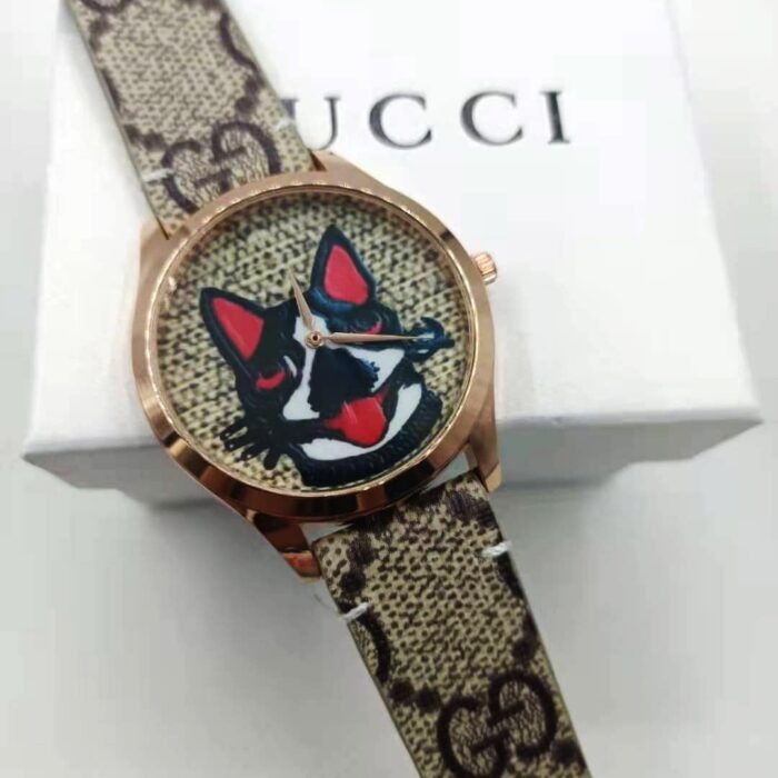 Alternative view of GUCCI G TIMELESS BOSTON TERRIERS 38MM YA1264056