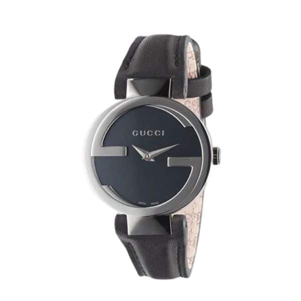 GUCCI INTERLOCKING WATCH BLACK DIAL 29MM YA133501