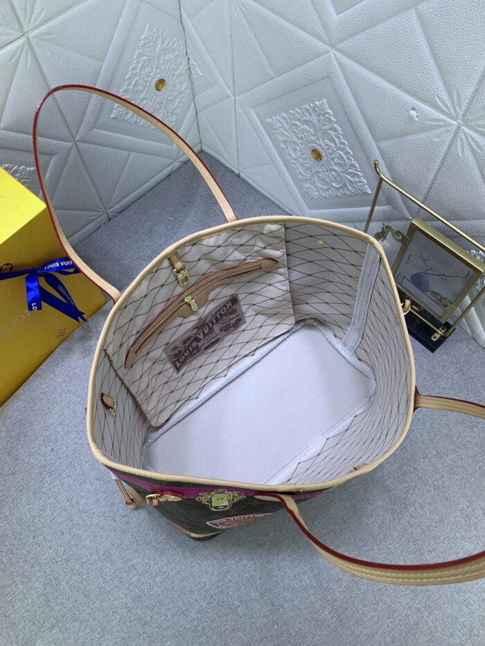 Alternative view of LOUIS VUITTON NEVERFULL MM TOTE BAG TROMPE L’OEIL MONOGRAM 32CM