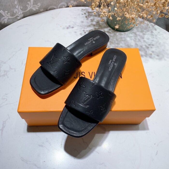 Alternative view of LOUIS VUITTON REVIVAL FLAT MULE BLACK 1A9P3T