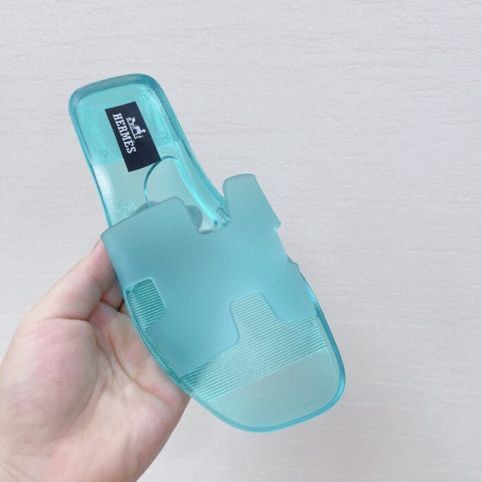 Alternative view of HERMES PLASTIC ORAN TEDDY BEAR SLIPPER SANDALS