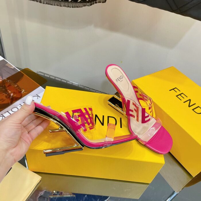 Alternative view of FENDI FIRST FF TRANSPARENT PLASTIC HANDLE PINK