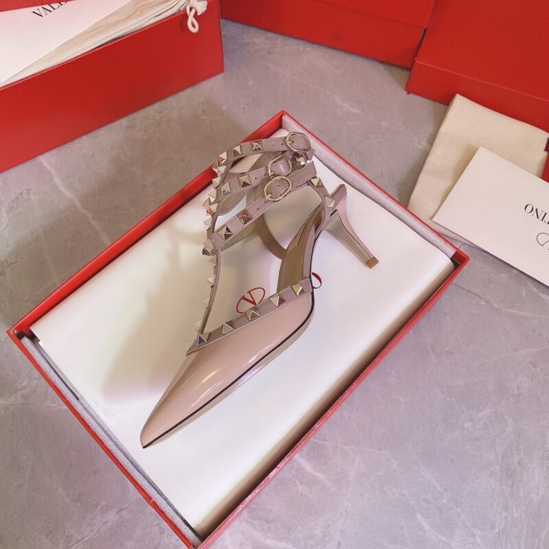 Alternative view of VALENTINO ROCKSTUD CAGED PUMP 65MM POUDRE ZW2S0375VNWP45