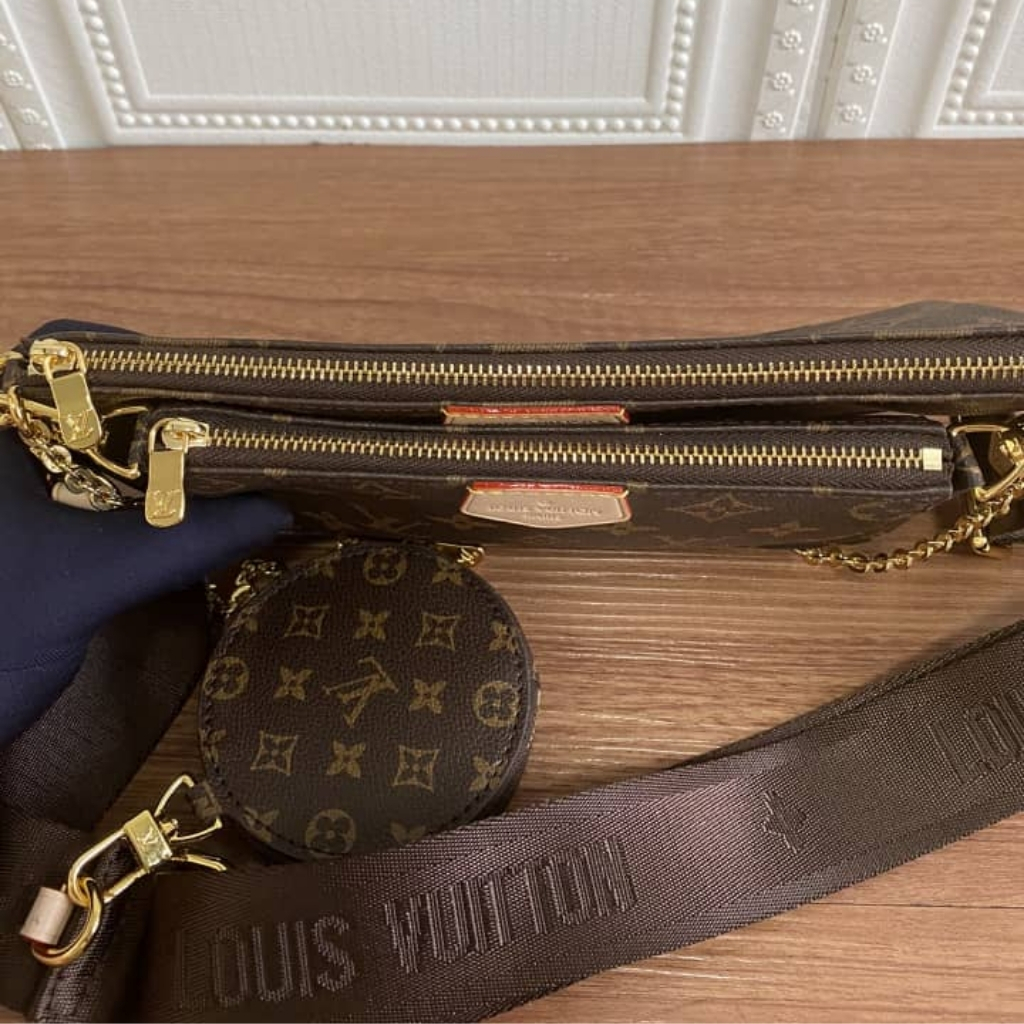 Louis Vuitton Multi Pochette Accessoires Monogram Canvas Brown 24Cm - Image 5