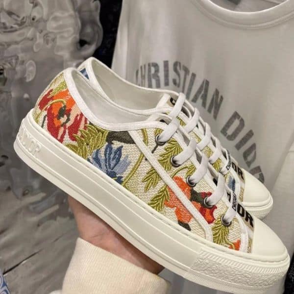 Alternative view of DIOR WALK’N’ EMBROIDERED COTTON WITH FLOWER WHITE MULTICOLOR