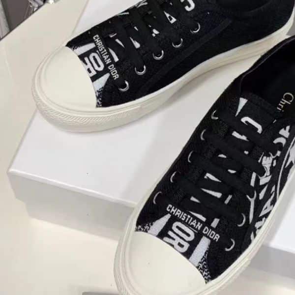 Alternative view of DIOR WALK’N’ SNEAKER JUTE CANVAS EMBROIDERED WITH UNION MOTIF BLACK KCK281JURS900