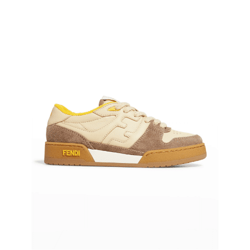FENDI MATCH SUEDE LOW-TOPS BEIGE 8E8252AHH2F1FHU