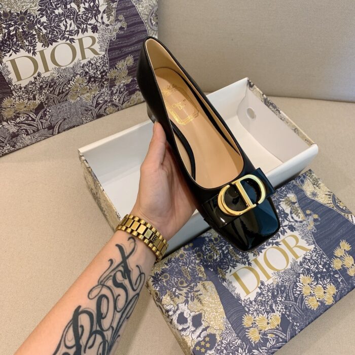 Alternative view of DIOR CD IDYLLE PUMP BLACK PATENT CALFSKIN