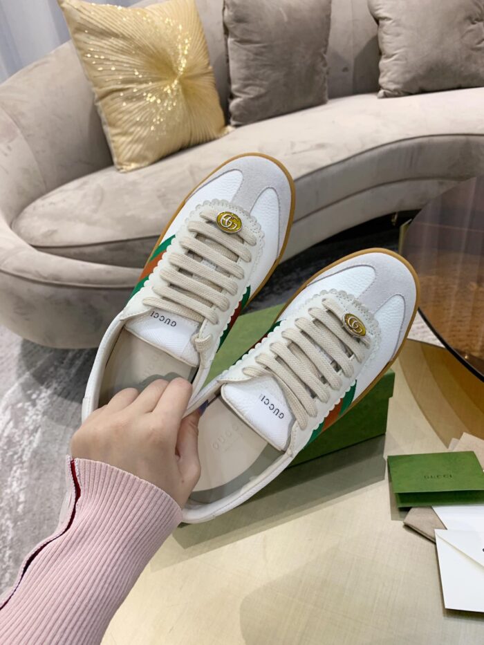 Alternative view of GUCCI WOMEN'S LEATHER WEB MULTICOLOR WHITE