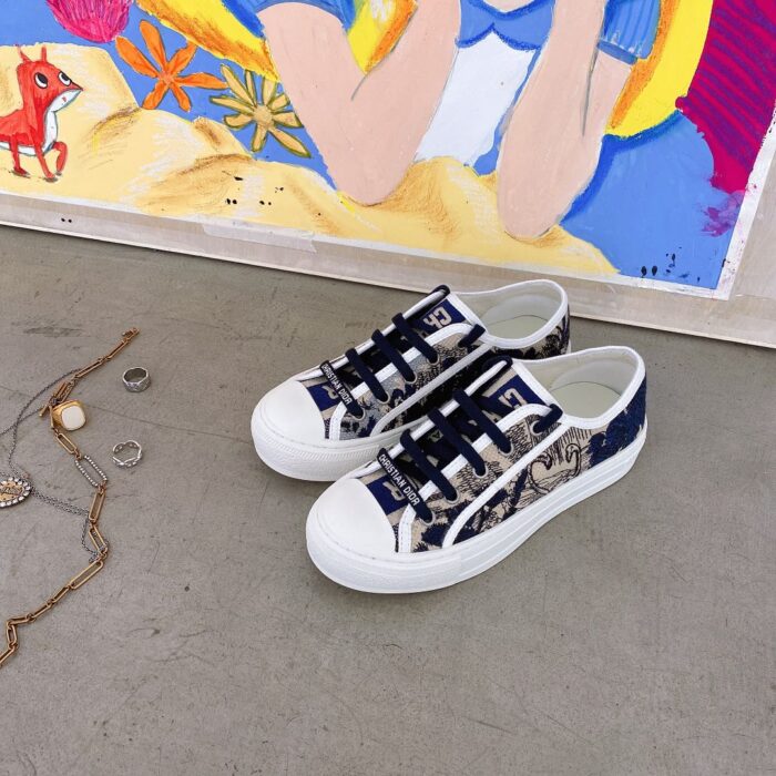 Alternative view of DIOR WALK’N’ EMBROIDERED COTTON WITH GOOSE BLUE