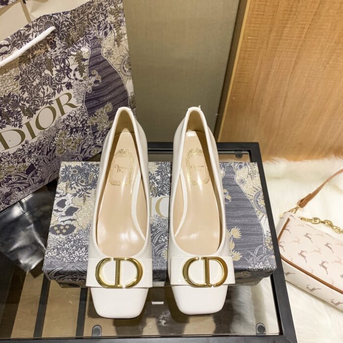Alternative view of DIOR CD IDYLLE PUMP WHITE PATENT CALFSKIN