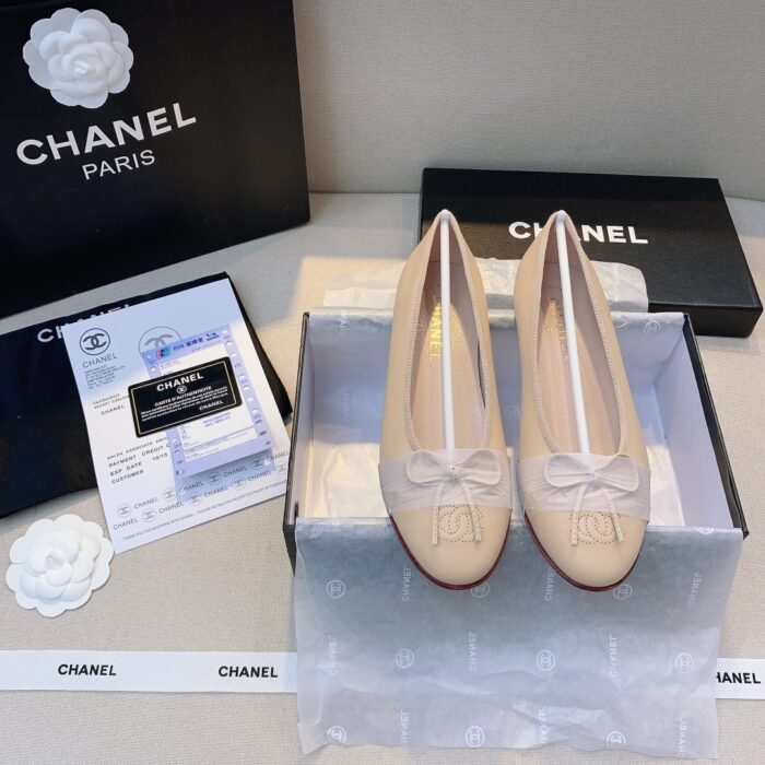 Alternative view of CHANEL BALLET FLATS IVORY