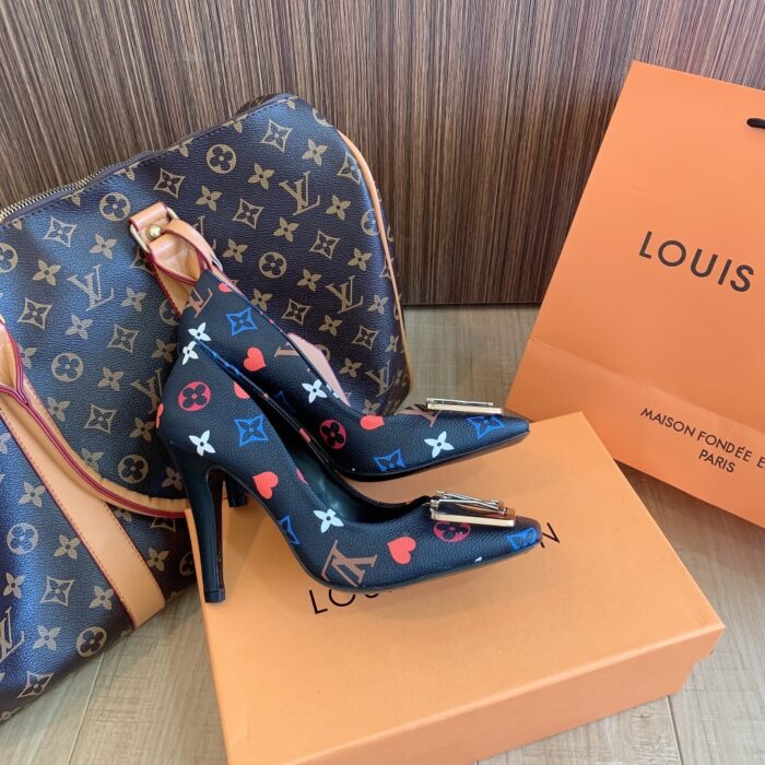 Alternative view of LOUIS VUITTON MADELEINE PUMPS MULTIPLE COLOR MONOGRAM